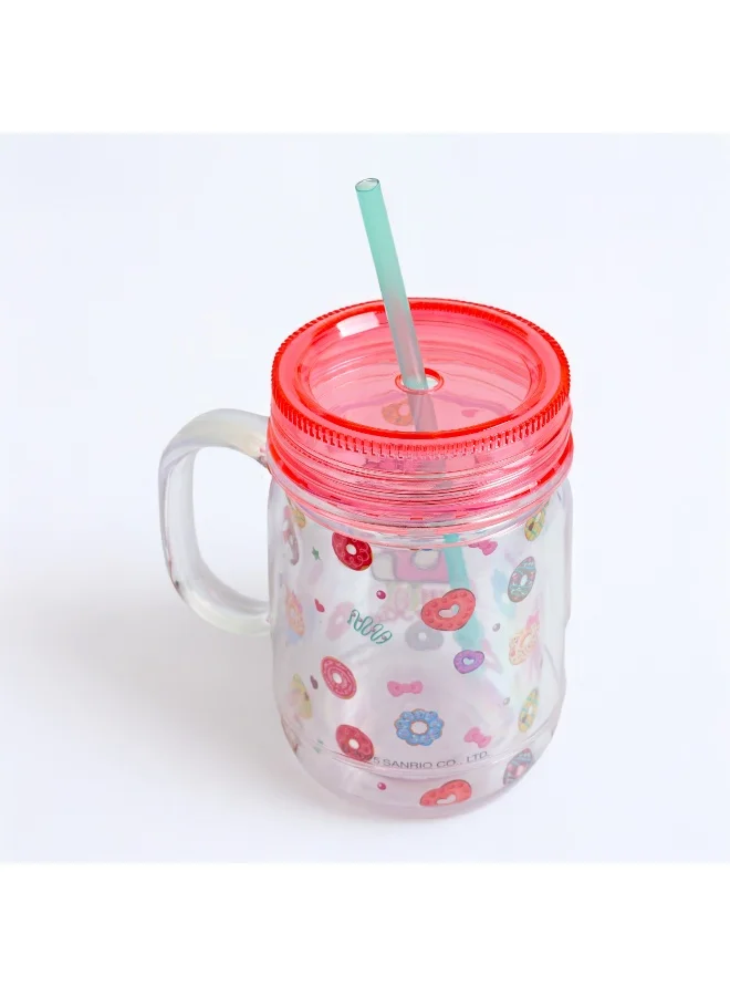 سانريو سانريو هالو كيتي كوب شرب مع ماصة - ٥٥٠ مل